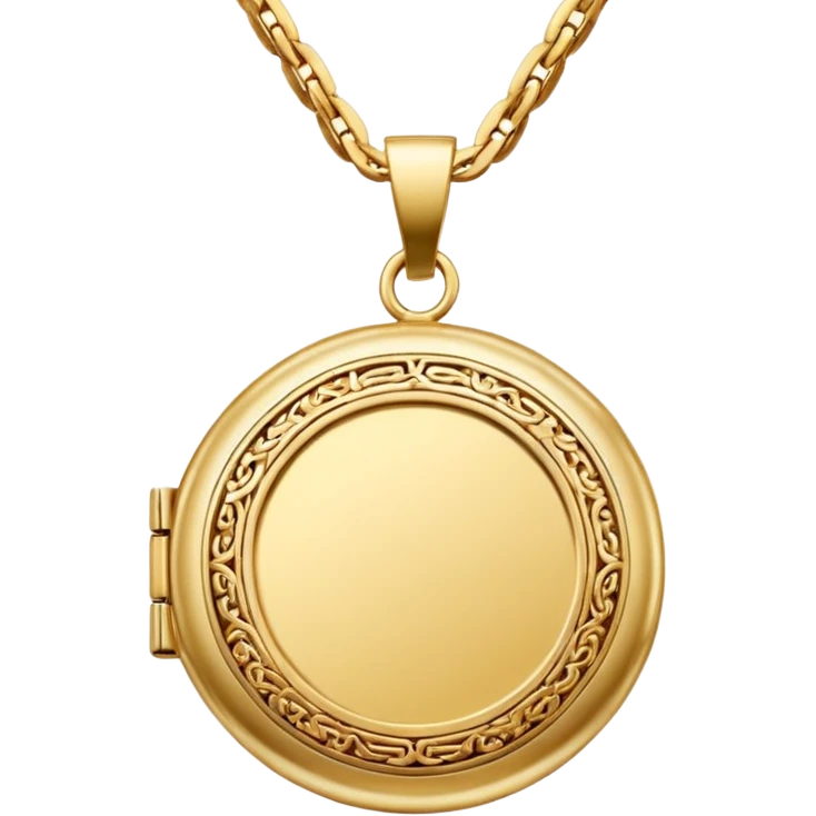Chain Necklace Locket
 emoji