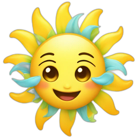 Happy-baby-sun emoji