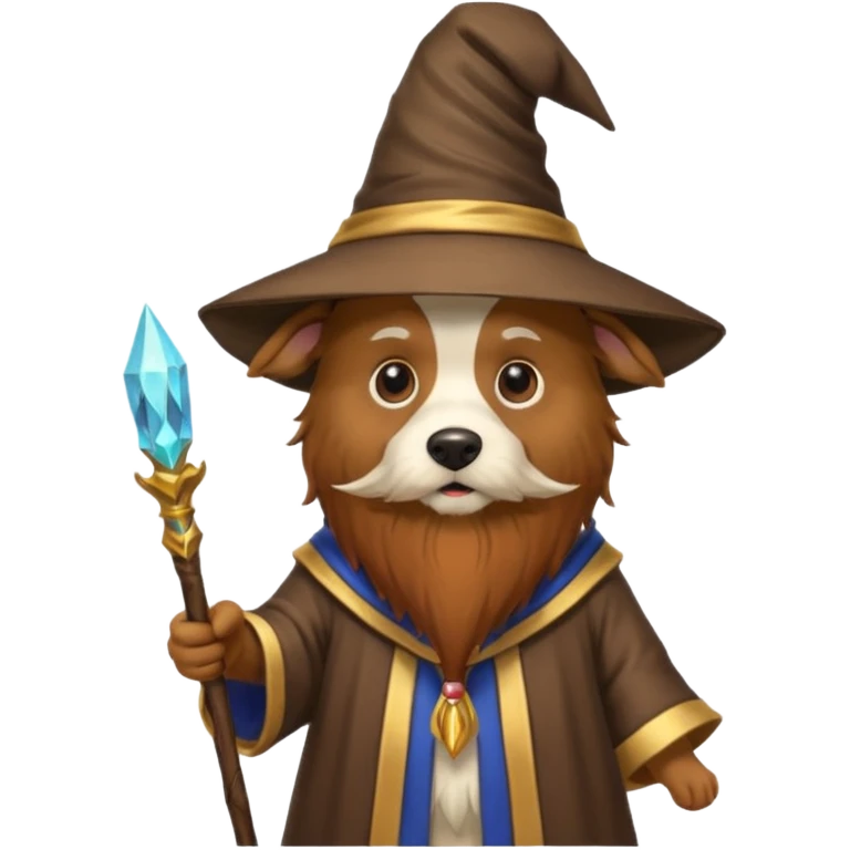 Dog wizard emoji