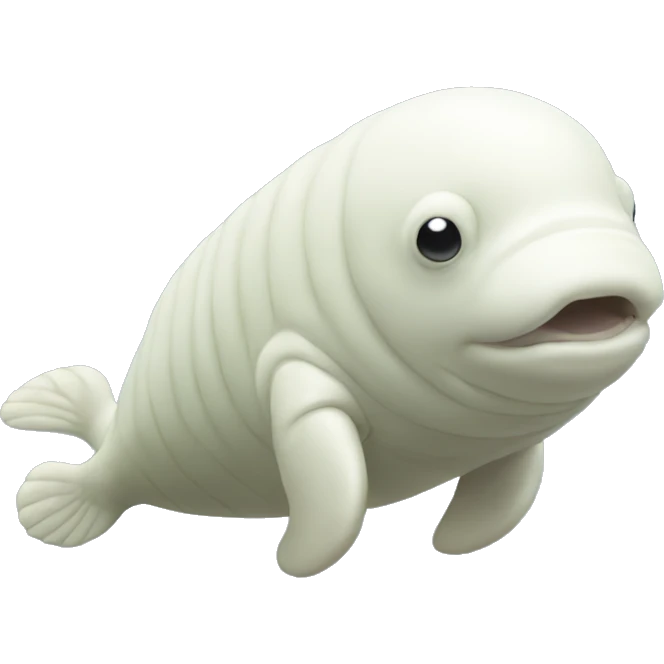 Tardigrade beluga whale with legs emoji