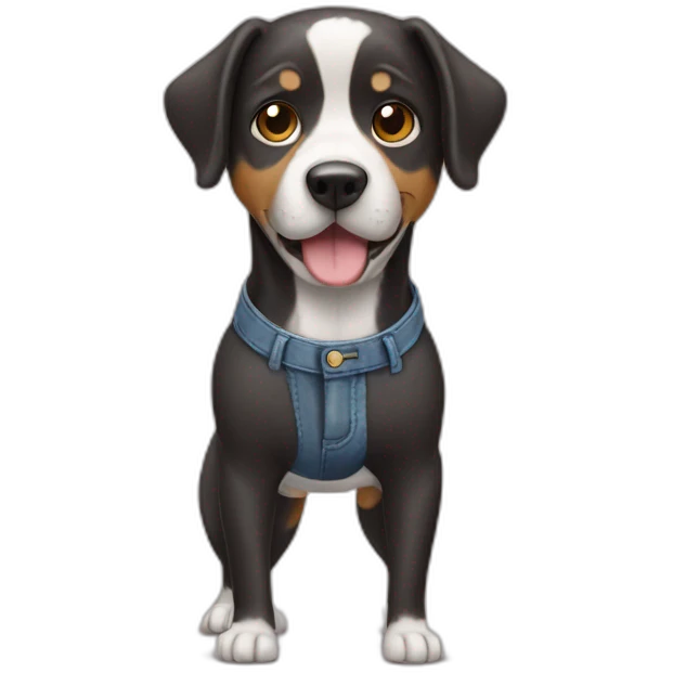dog with pants emoji