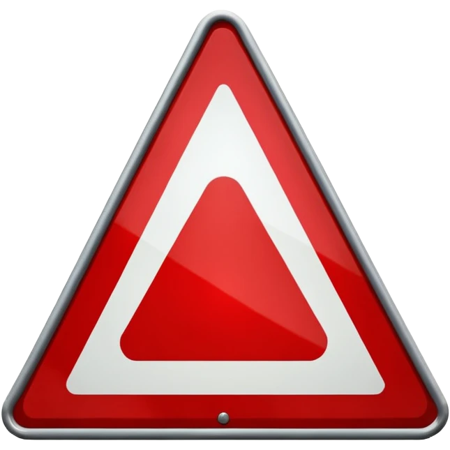 traffic sign tringle emoji