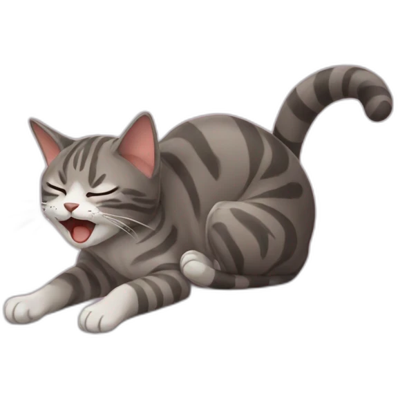 Cat fainting emoji