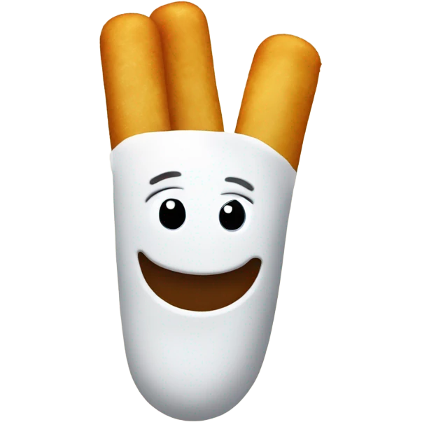 happy mozzarella stick emoji