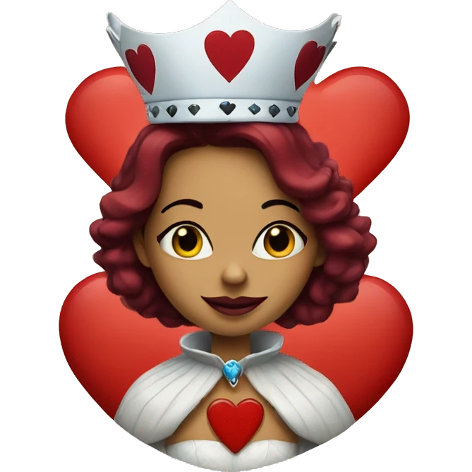 Queen of hearts emoji