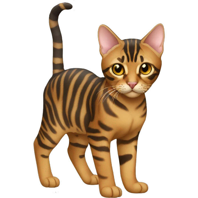Toyger Cat Breed Full Body emoji