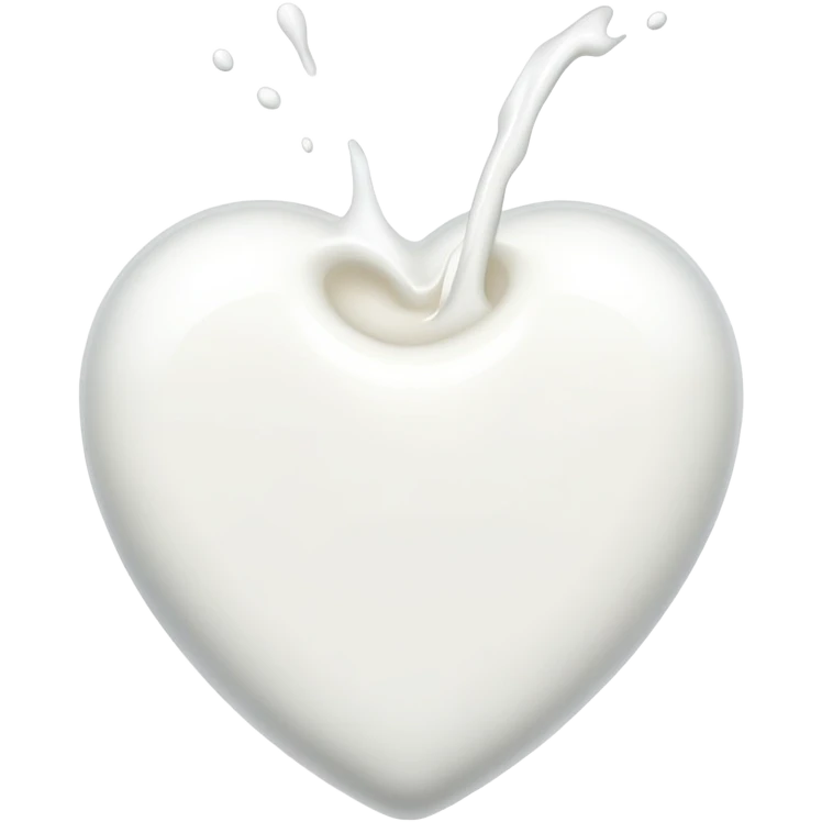 
milk heart emoji