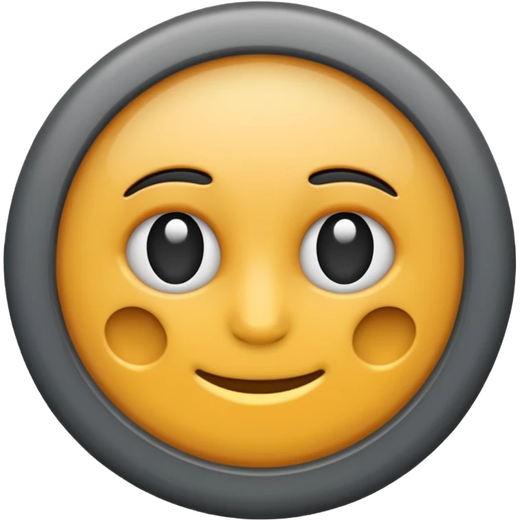 Grey circle without face emoji