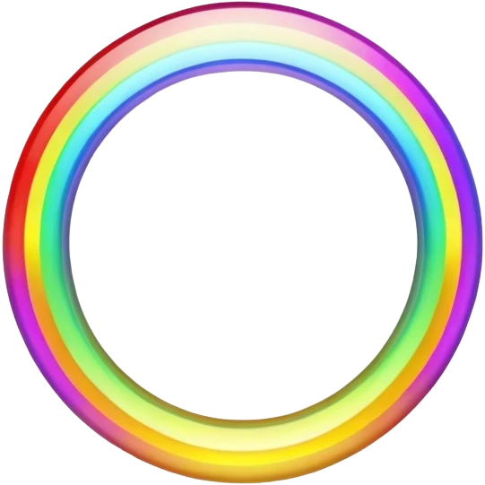 rainbow halo emoji