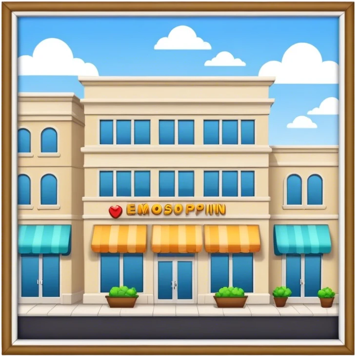 shopping center emoji