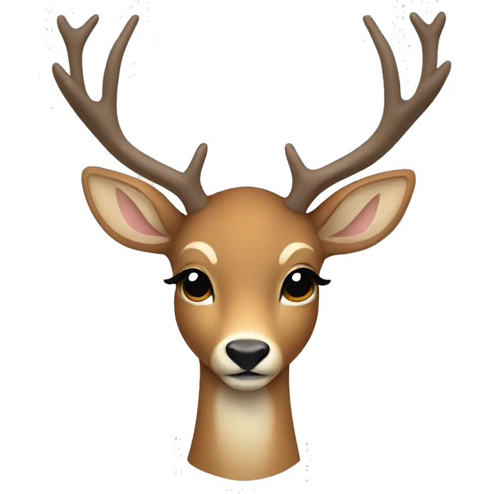 Deer with white bow  emoji