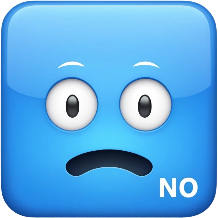 NO CAP text in a blue square emoji
