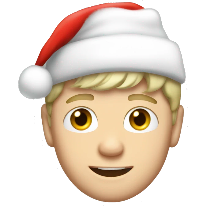 niall horan with santa hat emoji