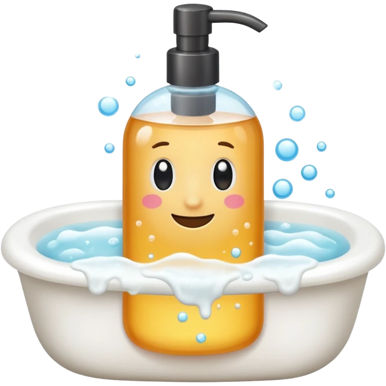 Soap and shampoo emoji