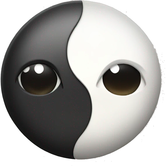 Yin and yang emoji