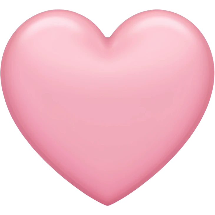 a babypink heart emoji
with no face 
plain heart only emoji