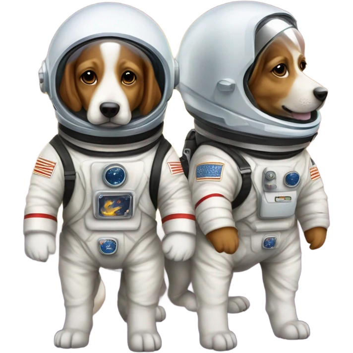 Perro astronauta emoji