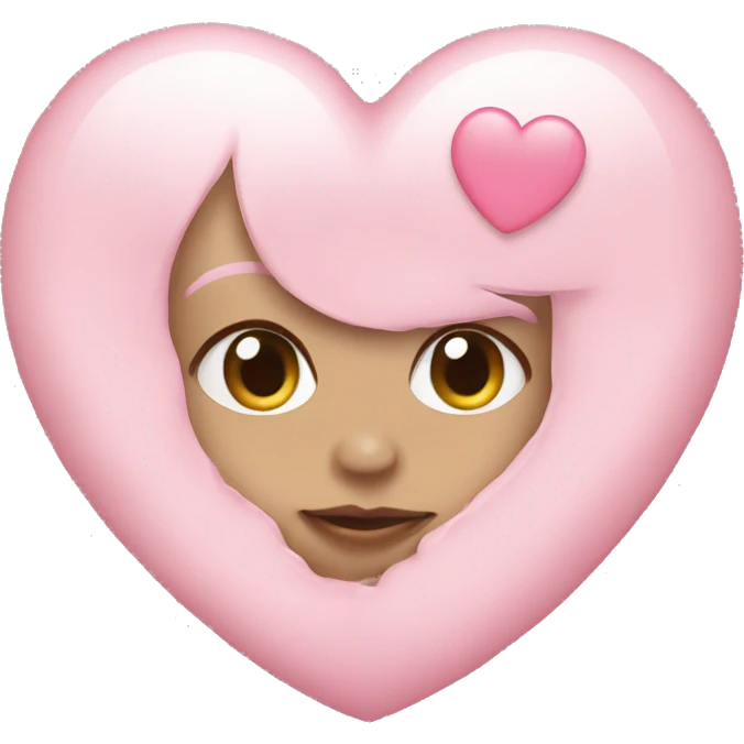 Baby pink heart emoji