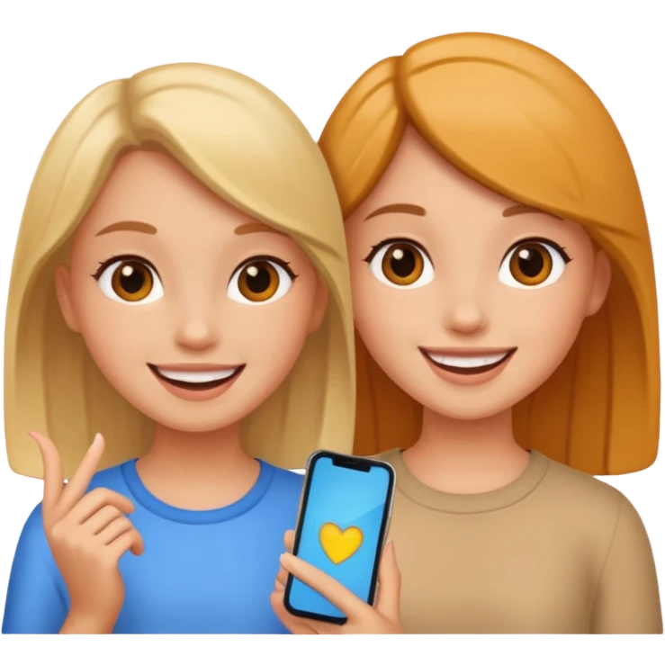 Talking two girl emoji