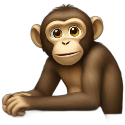 monkey on a computer emoji