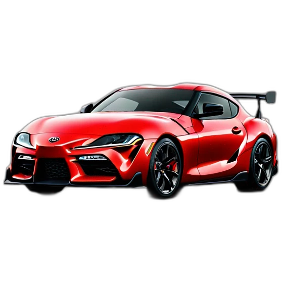 Toyota Supra gr rouge emoji