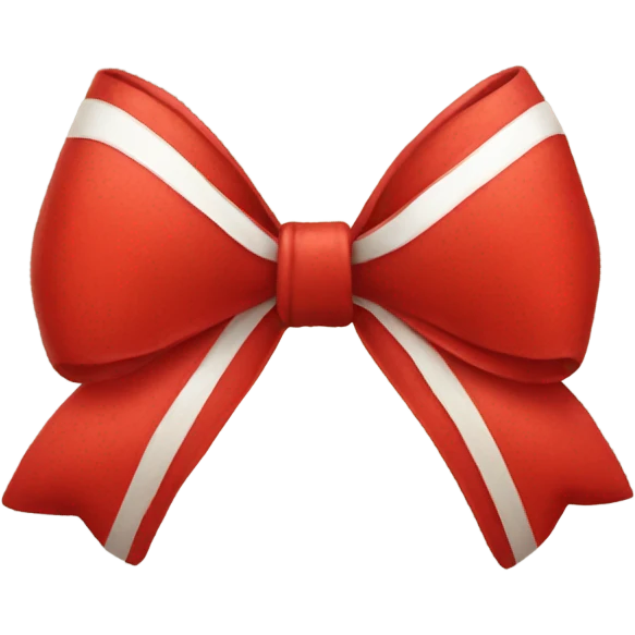 A red bow emoji