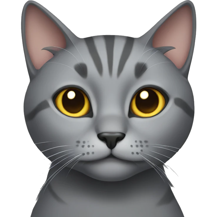 Grey cat emoji