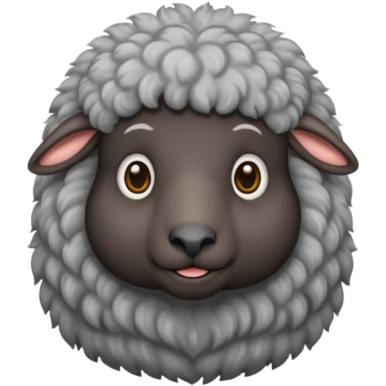 Oveja negra con canas emoji