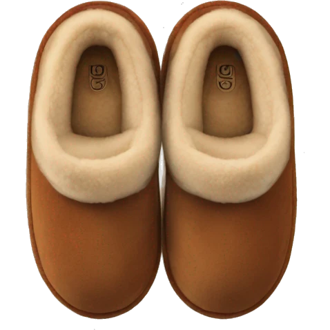 chestnut color ugg slippers emoji