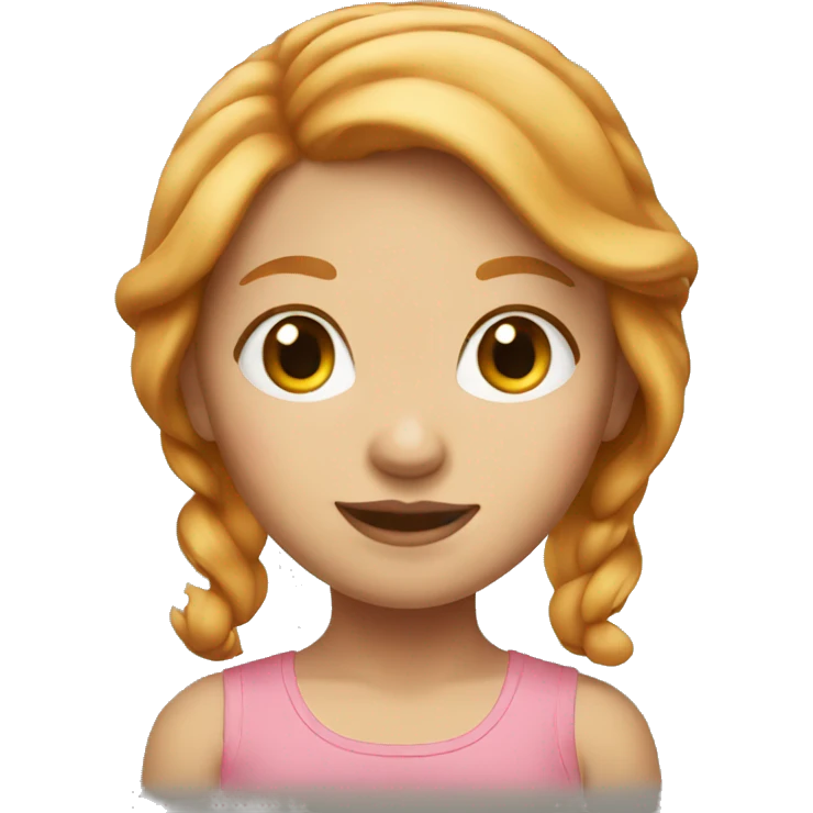 Strawberry blonde girl emoji