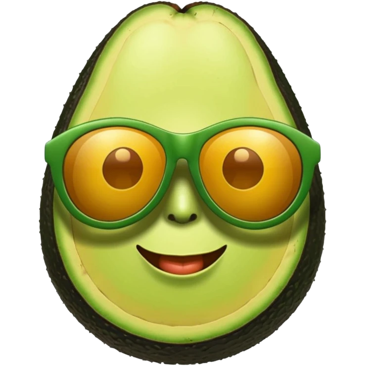 avacado wearing sunglasses emoji
