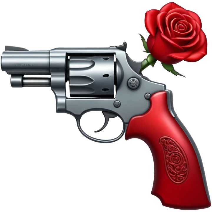 Red rose revolver emoji