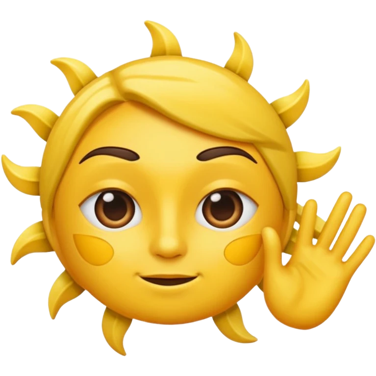 sol con cara dudando emoji