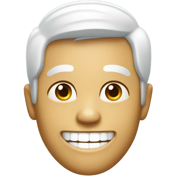 white smirk emoji