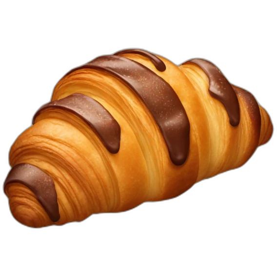 Chocolate croissant  emoji