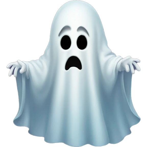 Creepy ghost emoji