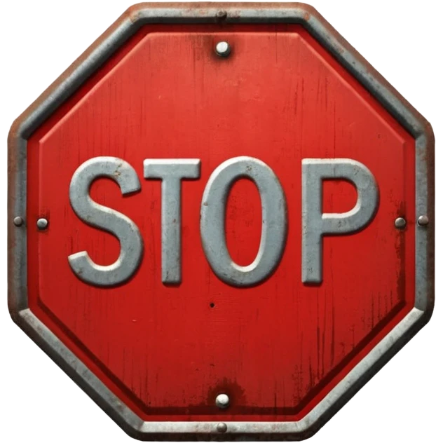 stop sign emoji