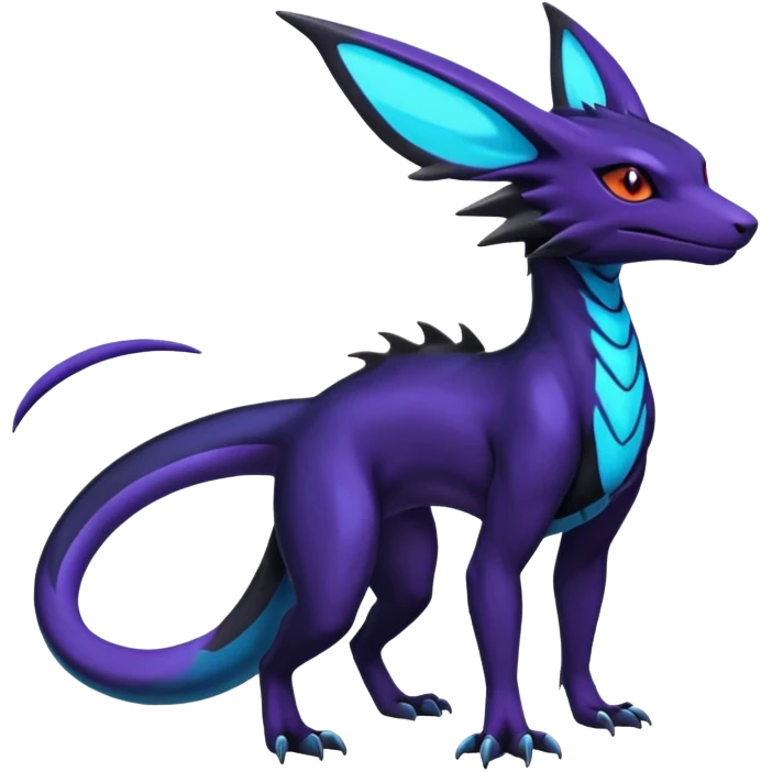 Shiny Salandit-Umbreon-Nargacuga-Noivern-Noibat-Hybrid (Full body) emoji