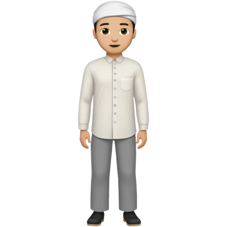 muslim man changing clothes emoji