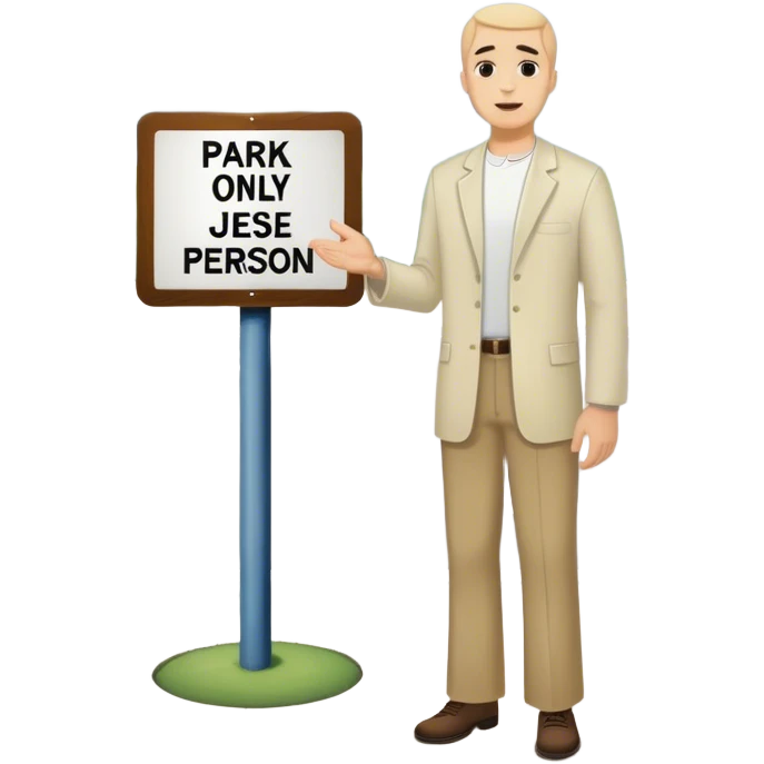 Pastor Mark parking only. Park here only if you want to see Jesus in person. emoji