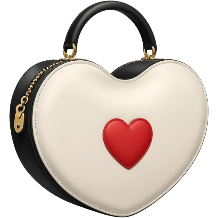 chanel heart shape bag plain white emoji