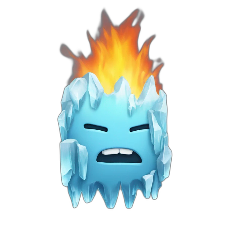 hielo y fuego emoji
