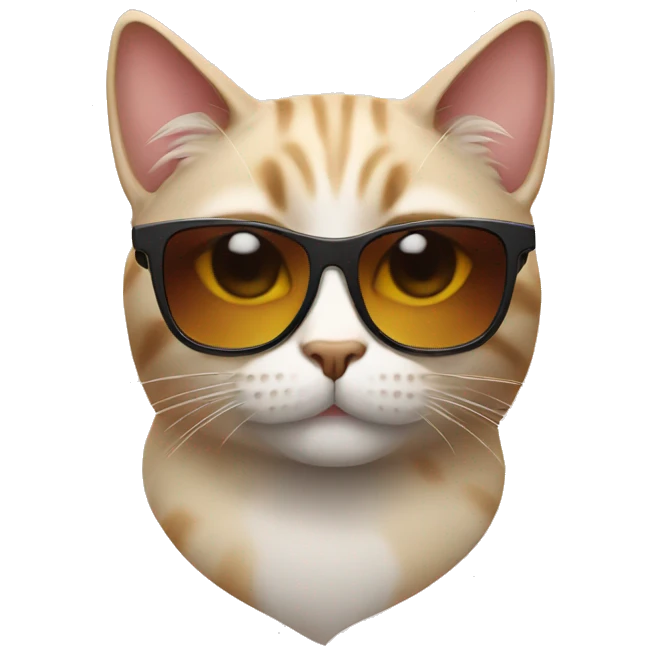 Cat with sunglasses emoji