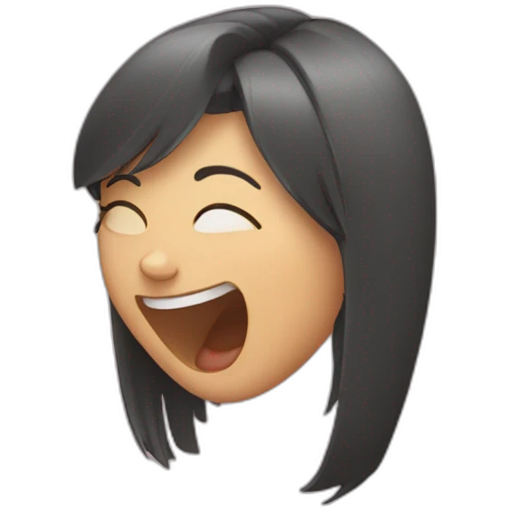 a girl banging her head emoji
