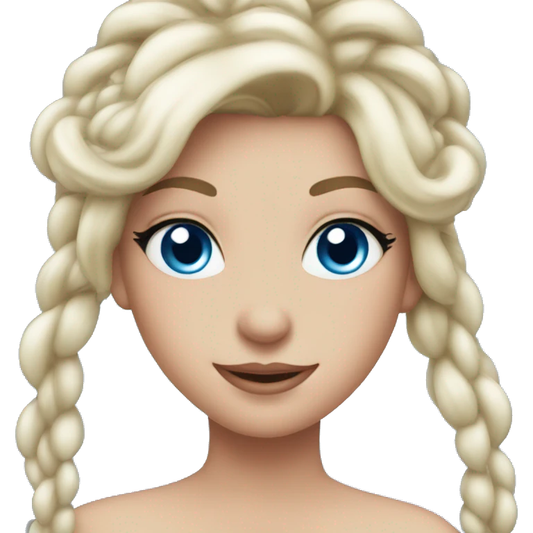 chrismas princess with blue eyes  emoji