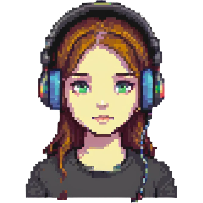 lofi girl with headphones emoji