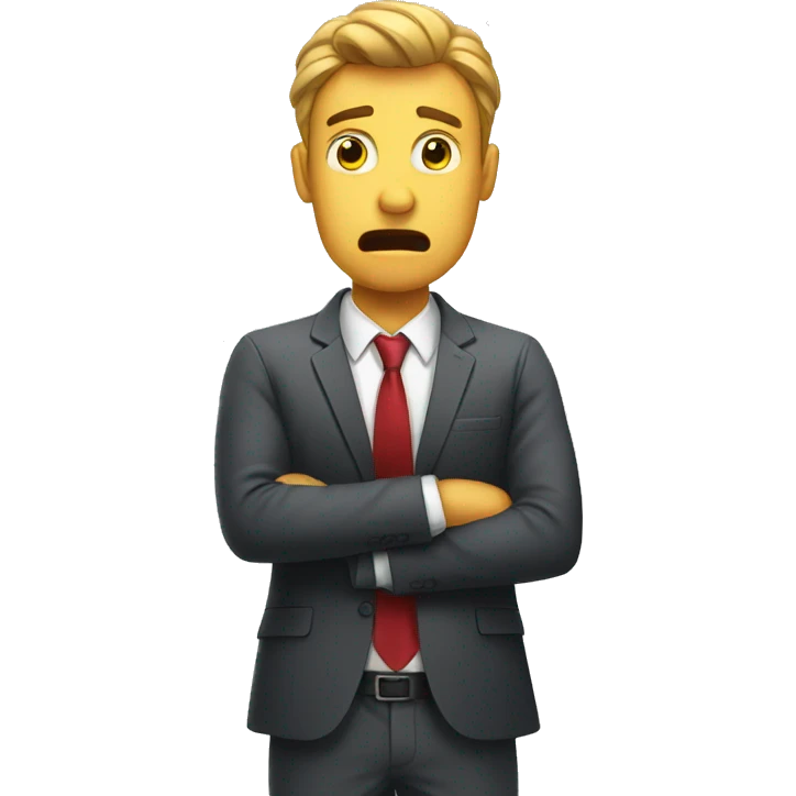 stressed businessman emoji