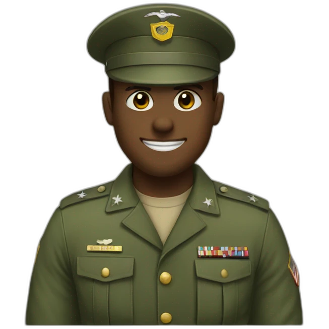 military greeting emoji