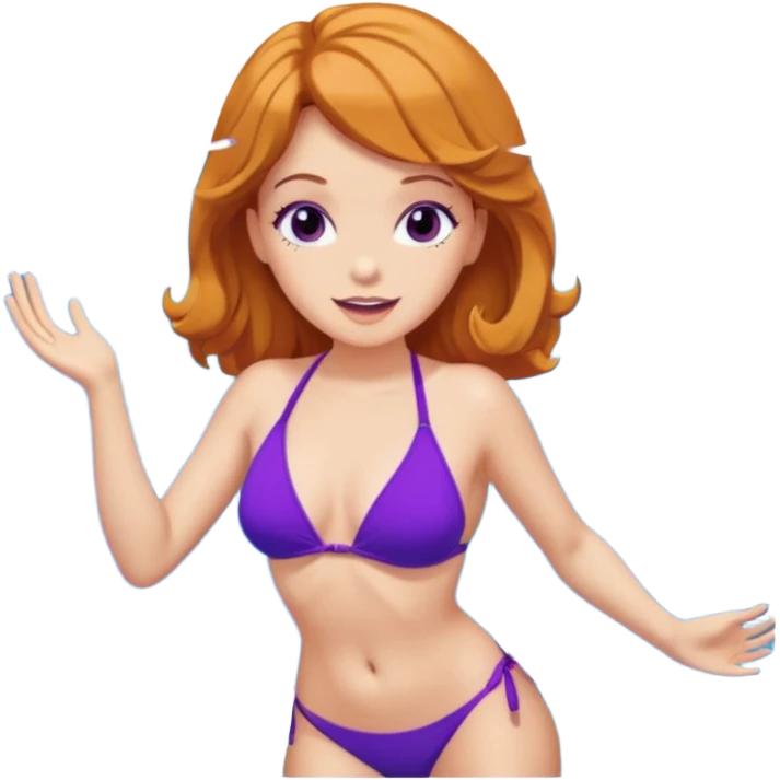 Daphne Blake Bikini Talking Underwater emoji