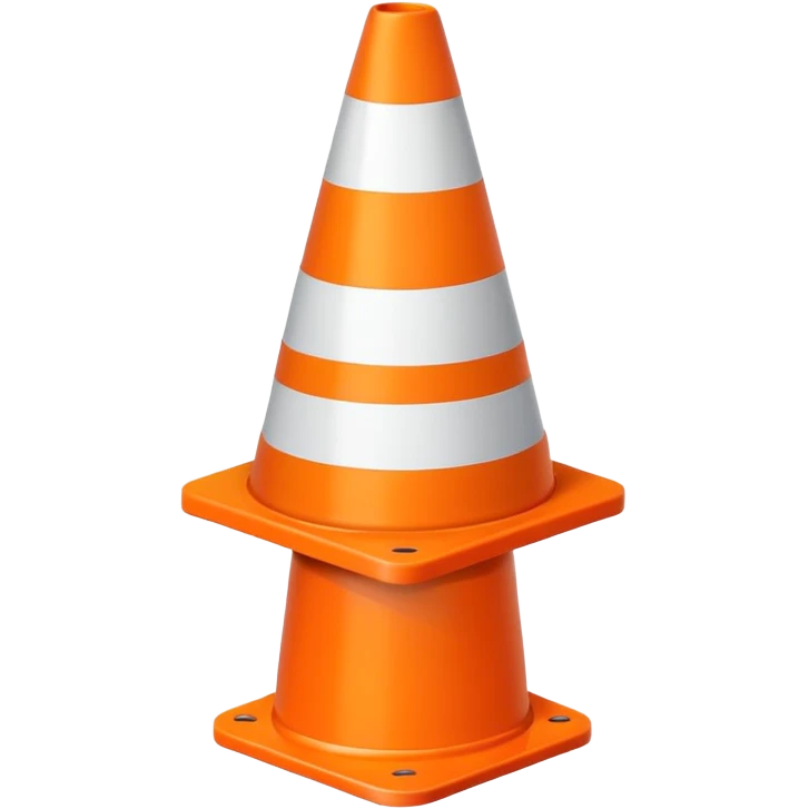 Traffic cone emoji